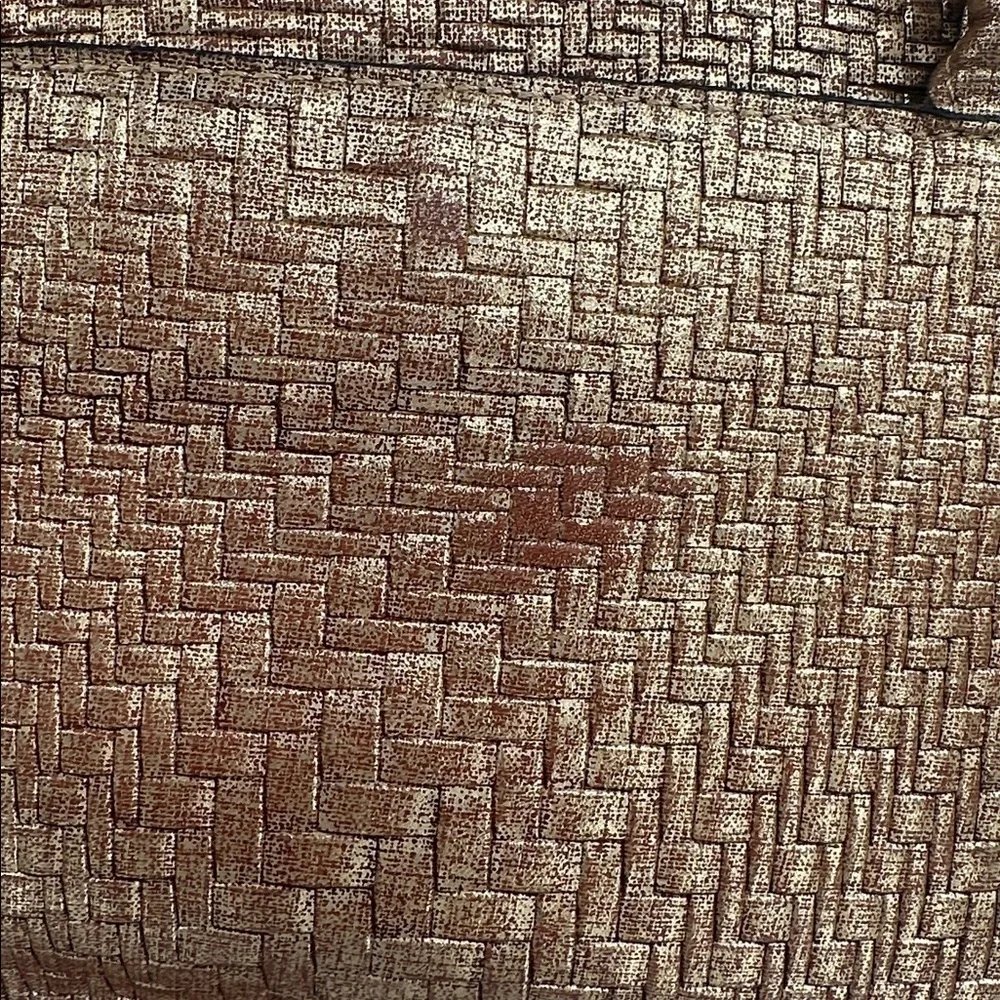 Patricia Nash Paris Gold Woven Tote Bag with Tassel